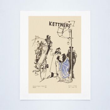 Kettner's, Londres 1955 - A4 (210x297mm) impression d'archives (sans cadre) 3