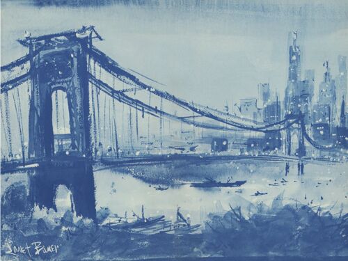 Stouffer's Top of the Sixes, Manhattan Bridge New York 1964 - A4 (210x297mm) Archival Print (Unframed)