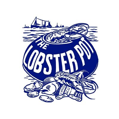 Lobster Pot, Blackpool, 1960s - Tea Towel Blue