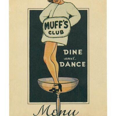 Muff's Club, Modesto, California, década de 1940 - Impresión de archivo A3 (297x420 mm) (sin marco)