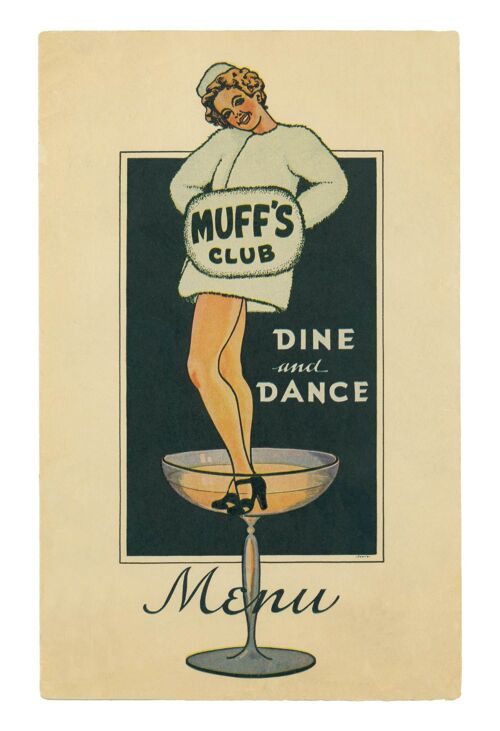 Muff's Club, Modesto, California, 1940s - A3+ (329x483mm, 13x19 inch) Archival Print (Unframed)