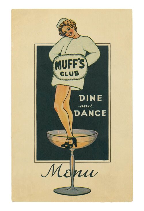 Muff's Club, Modesto, California, 1940s - A1 (594x840mm) Archival Print (Unframed)