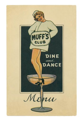 Muff's Club, Modesto, Californie, années 1940 - A1 (594 x 840 mm) impression d'archives (sans cadre) 1