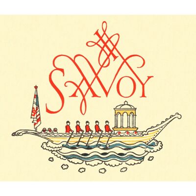 The Savoy, London 1975 - A3+ (329 x 483 mm, 13 x 19 Zoll) Archivdruck (ungerahmt)