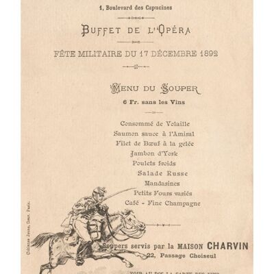 Café Napolitain, Parigi 1892 - Stampa d'archivio A3+ (329x483 mm, 13x19 pollici) (senza cornice)