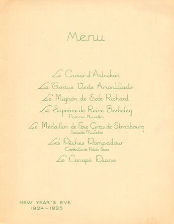 The Berkeley Hotel, New Year's Eve Londres 1924/25 - A3+ (329 x 483 mm, 13 x 19 pouces) impression d'archives (sans cadre) 2