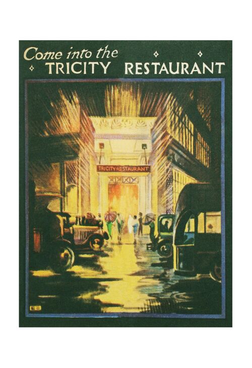 Tricity Restaurant, London 1927 - A3+ (329x483mm, 13x19 inch) Archival Print (Unframed)