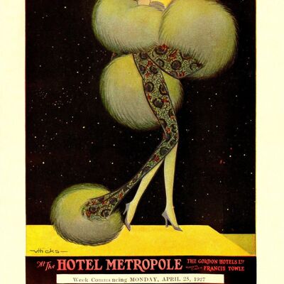 Midnight Follies, Hotel Metropole, London 1927 - A2 (420x594mm) Archival Print (Unframed)
