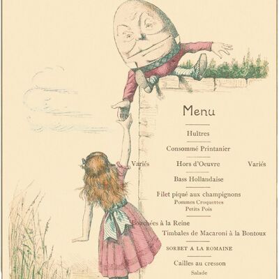 Dîner privé 'Louis Sherry, New York 1884 Menu Art - A4 (210x297mm) impression d'archives (sans cadre)