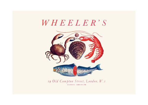 Wheeler and Co. London, 1950s - Rear - A3 (297x420mm) Archival Print(s) (Unframed)