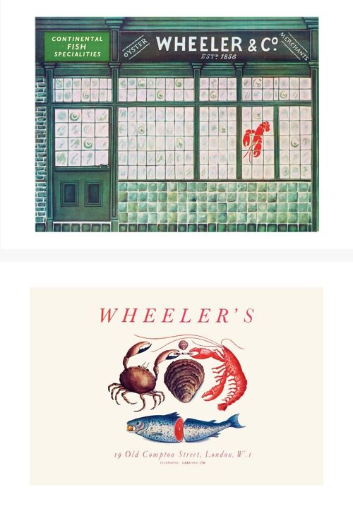 Wheeler and Co. London, 1950s - Both Front + Rear - A2 (420x594mm) Archival Print(s) (Unframed)