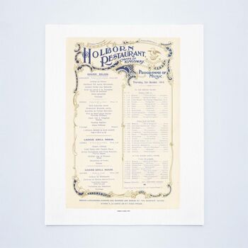 Holborn Restaurant, Londres 1913 - A1 (594x840mm) Tirage d'archives (Sans cadre) 3