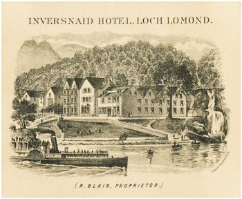Inversnaid Hotel, Loch Lomond, années 1880 - A4 (210x297mm) impression d'archives (sans cadre) 1