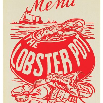 Pot de homard, Blackpool, années 1960 - A3 + (329 x 483 mm, 13 x 19 pouces) impression d'archives (sans cadre)