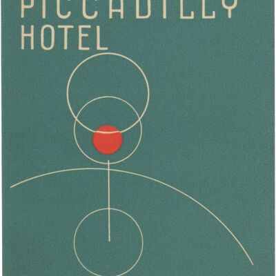 Piccadilly Hotel, London, 1950er Jahre - A4 (210 x 297 mm) Archivdruck (ungerahmt)