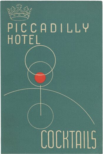 Piccadilly Hotel, Londres, années 1950 - impression d'archives A4 (210 x 297 mm) (sans cadre) 1