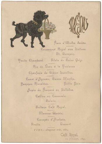 Café Royal, Londres, 1895 - A2 (420x594mm) Tirage d'archives (Sans cadre)