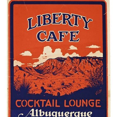Liberty Cafe, Albuquerque, 1946 - A3+ (329x483mm, 13x19 inch) Archival Print (Unframed)