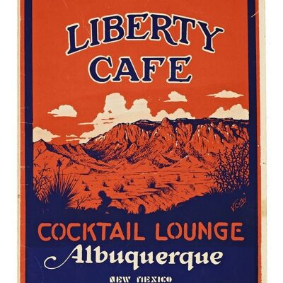 Liberty Cafe, Albuquerque, 1946 - A2 (420x594mm) Archival Print (Unframed)