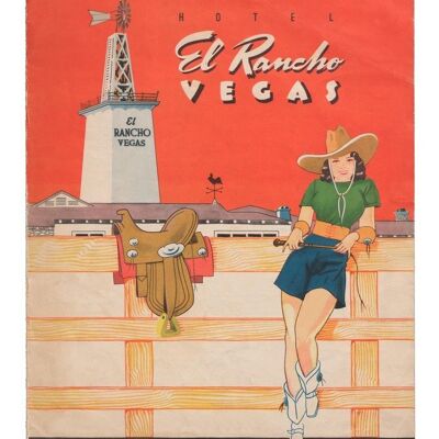 El Rancho, Las Vegas, 1942 - Impresión de archivo A4 (210x297 mm) (sin marco)