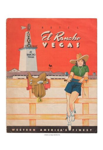 El Rancho, Las Vegas, 1942 - A3 (297x420mm) impression d'archives (sans cadre) 1