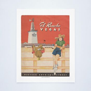 El Rancho, Las Vegas, 1942 - A3 (297x420mm) impression d'archives (sans cadre) 3