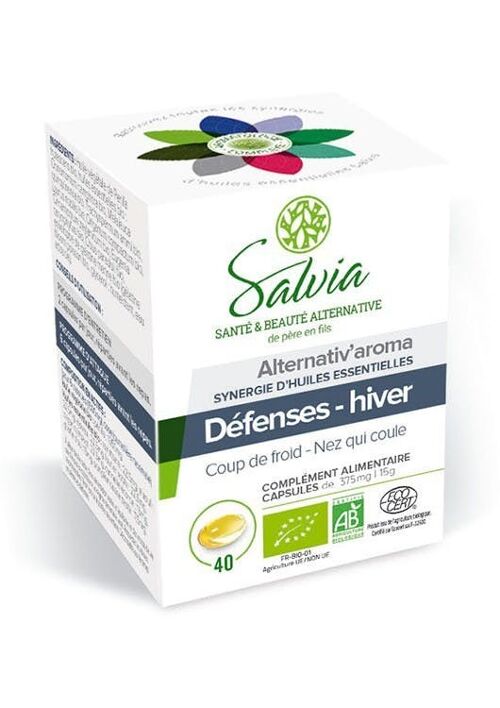 Alternativ'aroma huiles essentielles bio 40 capsules