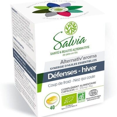 Alternativ'aroma huiles essentielles bio 40 capsules