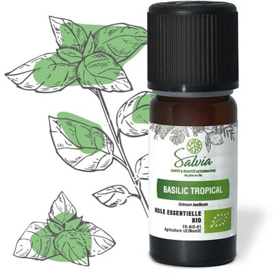 Tropical Basil - organic essential oil * - 10mL