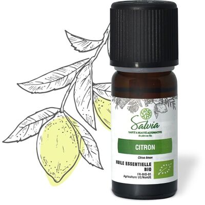 Lemon - organic essential oil * - 10 mL