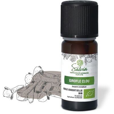 Girofle (clou), huile essentielle bio* - 10mL