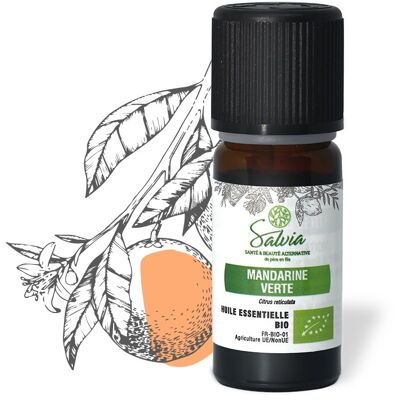 Mandarina verde - aceite esencial orgánico * - 10 ml