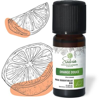 Naranja dulce - aceite esencial orgánico * - 10 ml