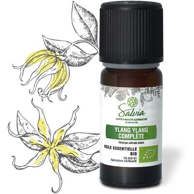Completo ylang-ylang - aceite esencial orgánico * - 10 mL