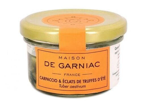 Verrine carpaccio & éclats de truffes d'été (50g)