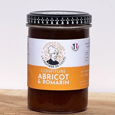 Apricot jam with rosemary