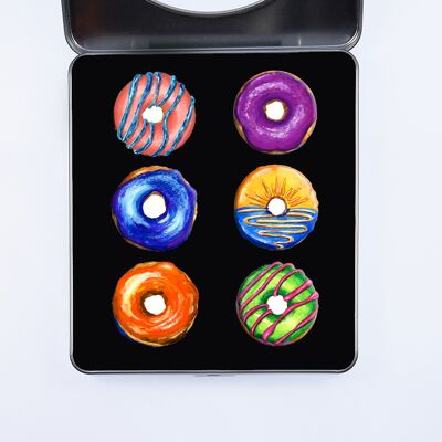 Pesas de patrón Pesas de tela Donuts Diseñado por Betti Fleur un juego de 6 x 40 mm