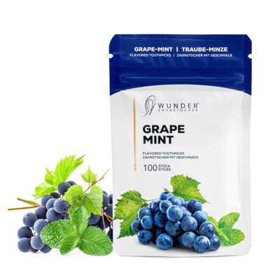 Refill pack - grape mint / traube-minze - zahnstocher mit geschmack