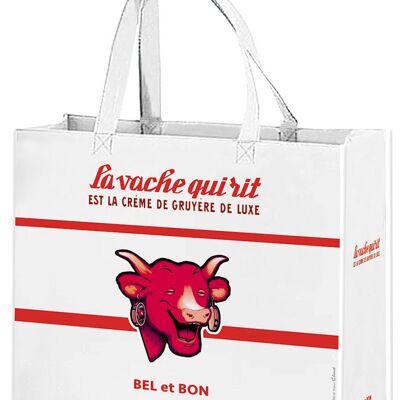 Vache qui rit rouge et blanche cabas