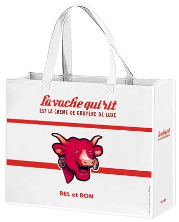 Vache qui rit rouge et blanche cabas