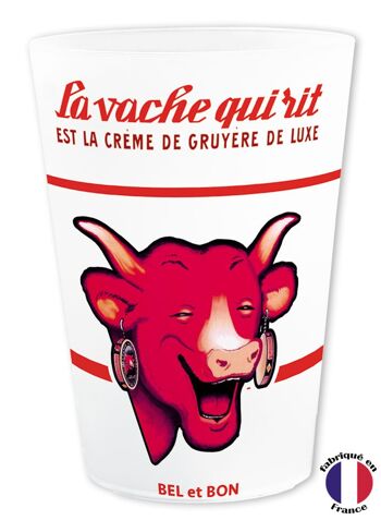 Vache qui rit blanche verre