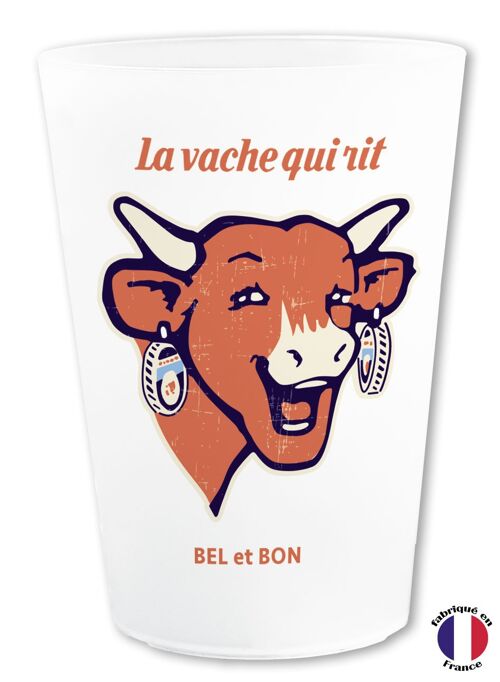 Vache qui rit " b " verre reutilisable