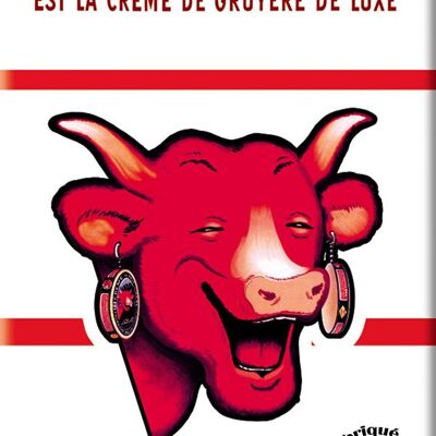 Vache qui rit rouge et blanc magnet