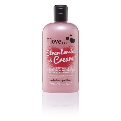 I Love Bath Shower Erdbeercreme 500ml ML