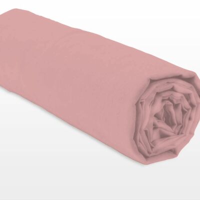 Il lenzuolo con angoli - 2 persone 160x200 - 80 fili di cotone percalle materasso spesso 30 cm tazza - rosa