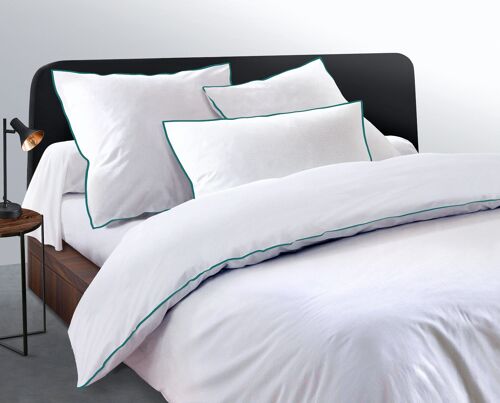 Buy wholesale 3 Piece Duvet Cover - 80 Thread Cotton Satin - 2 Persons  240x260 cm - LE EDGE Green