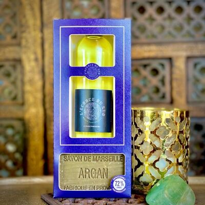 Veil of softness box with organic argan oil - body oil 100ml + 1 soap 100g