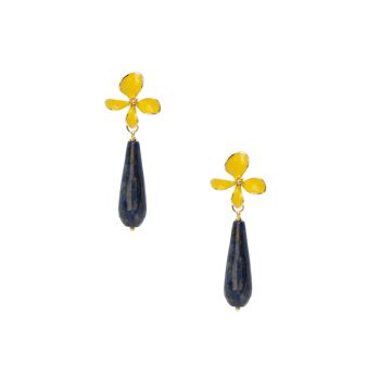 Boucles d'oreilles Lapis Lazuli NONA 1