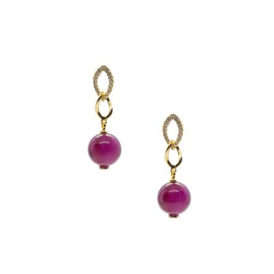 Boucles d'oreilles agate DENISA