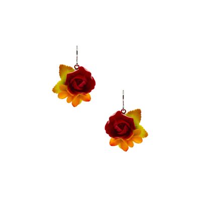 Boucles d'Oreilles Florales Multicolores DOLORES